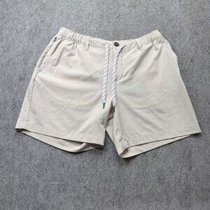 Chubbies Everywear Performance Shorts Men XL Beige 6" Stretch Elastic Regular